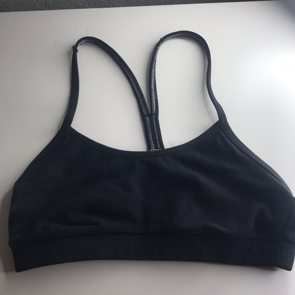 Size 4 Lulu Lemon Black Sports Bra